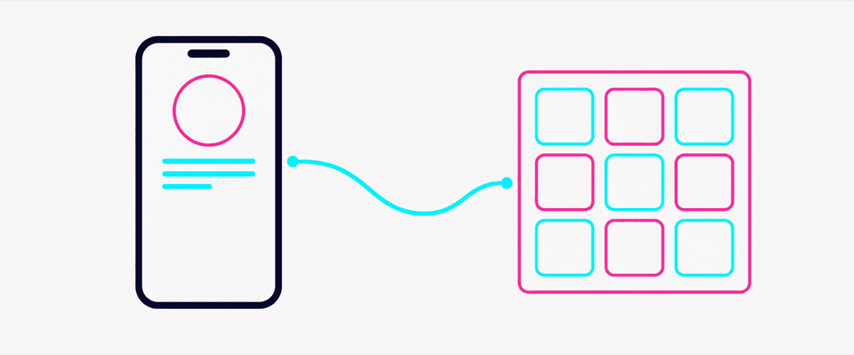 プロフィールと投稿カレンダーを整える投稿設計のイラスト