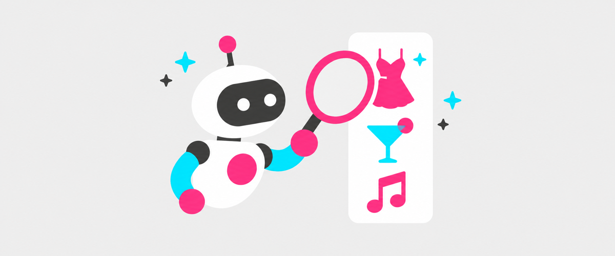 AIが夜職の動画を判定する様子のフラットイラスト